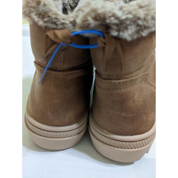 Skechers Boots Womens 5.5 5 1/2 Roadies Cozy Snow Brown Lace Up Faux Fur 155208 - Picture 5 of 10